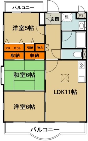 バルパレータワーの物件間取画像